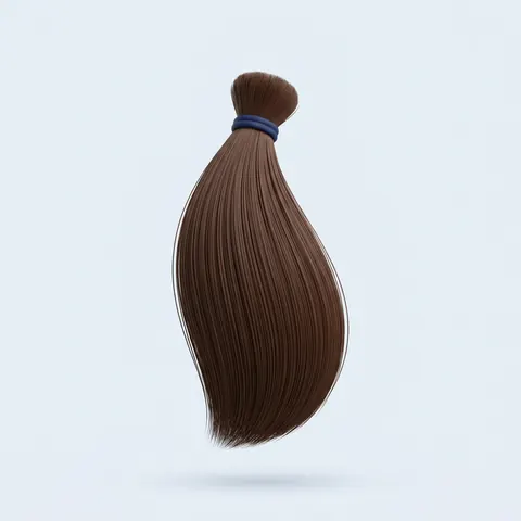 Ciocca di capelli lisci