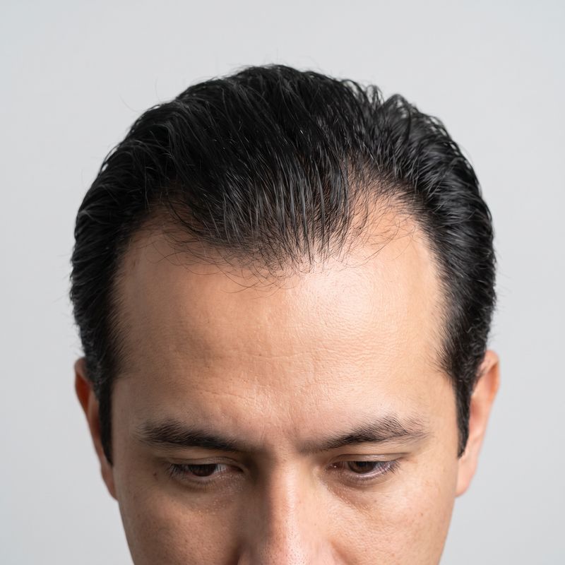 Capelli sottili sulla sommità