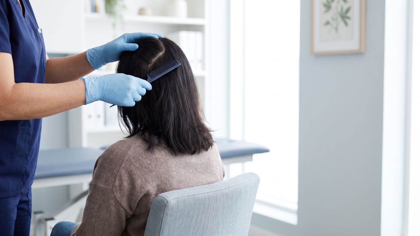 La caduta dei capelli nella donna parte da una diagnosi: storia clinica, esame del cuoio capelluto ed eventuali esami decisi dal medico.
